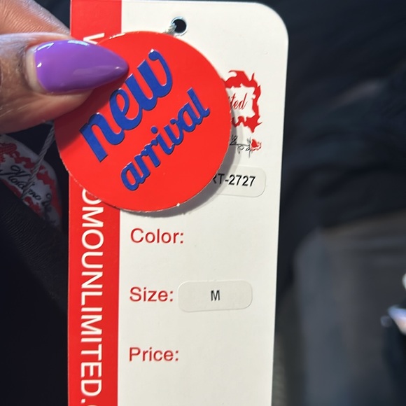 Two piece pant set rhinestone heart red and pink a conversation piece for sure. - Picture 7 of 7